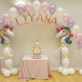 Balloon arch with letters
