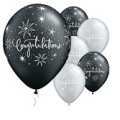 Black and white congratulations