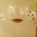 Confetti bubble balloons