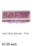 banner pink