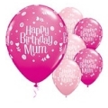 Birthday Mum Floral Pinks Latex
