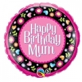 Happy Birthday Mum Floral