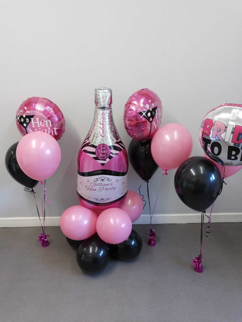 Pink Hen Party Party Balloons and supplies in Cumbernauld Glasgow by
