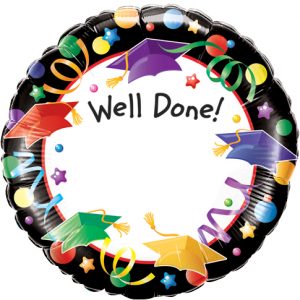 Well Done personalised graduation table cluster