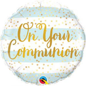 Blue and Gold Communion foil cluster