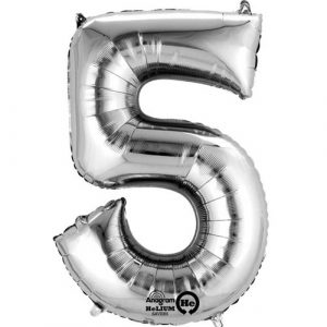 Silver Large Number 5