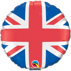 Union Jack Foil Balloon cluster