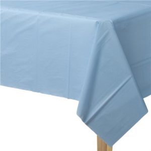 Plastic Rectangular Tablecover Baby Blue