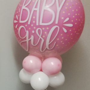 Baby Girl pink and confetti dots
