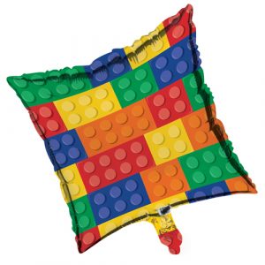 Block Party Square Foil Balloon cluster