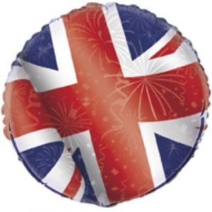 Best of British Union Jack balloon cluster
