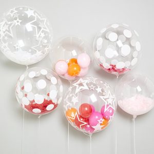 Personalised and Filled Bubble balloons