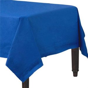 Plastic Rectangular Tablecover Dark Blue