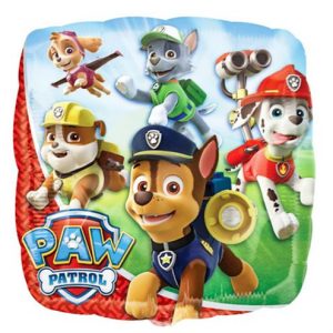 Paw Patrol square foil table cluster