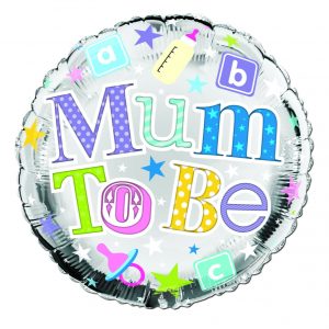 Mum To Be colourful foil