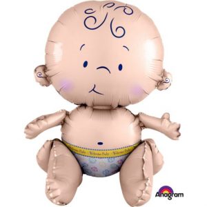 Sitting Baby Foil Balloon