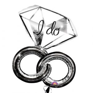 Wedding Rings Supershape Foil Balloon
