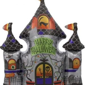 Happy Halloween Haunted House foil