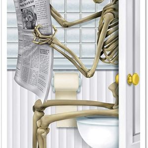 Skeleton Restroom Door Cover