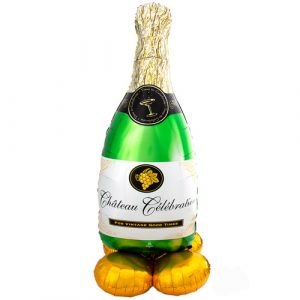 Bubbly Wine Bottle Airloonz Foil Balloon