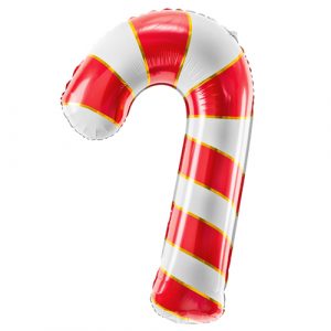 Large Candy Cane shaped foil balloon