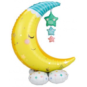 Moon & Stars Airloonz Foil Balloon