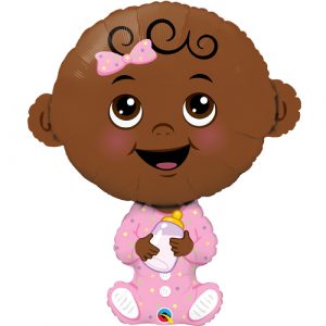 Baby Girl Pink supershape foil