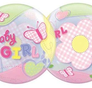 Baby Girl Butterflies bubble
