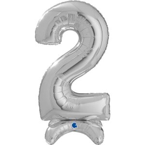 25" Silver standup numbers