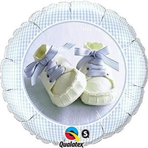 Baby Boy Blue Shoes foil cluster