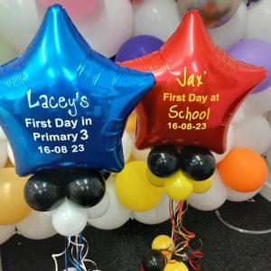 First Day at School balloons