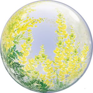Mimosa greenery bubble
